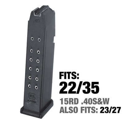 fits Glock 22 and 35 15rds. 40S&W